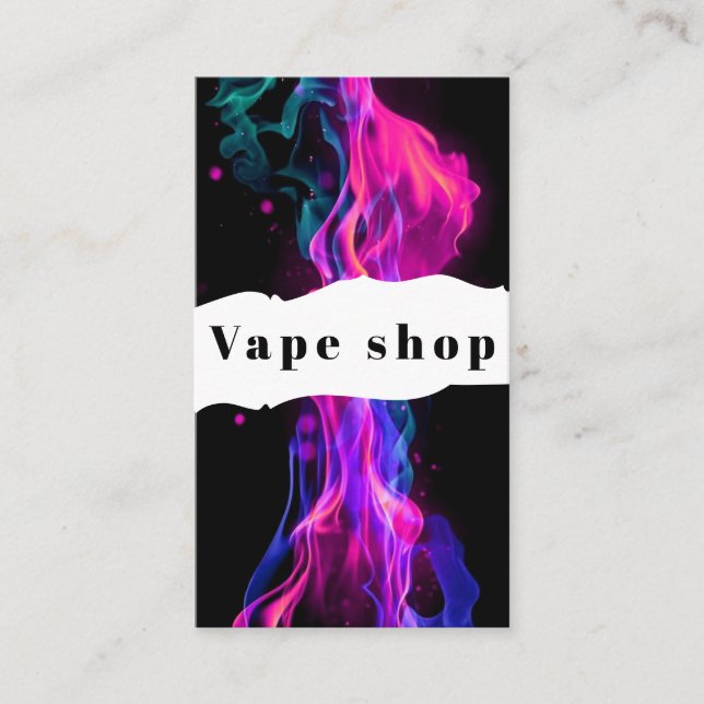 Vape Shop Zigarette Visitenkarte (Vorderseite)