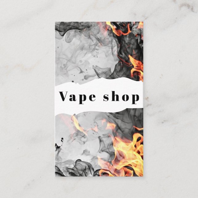 Vape Shop Zigarette Visitenkarte (Vorderseite)