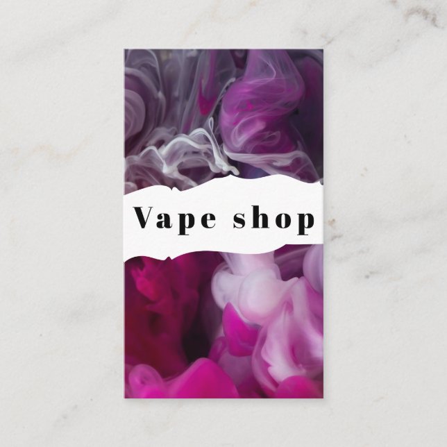 Vape Shop Zigarette Visitenkarte (Vorderseite)