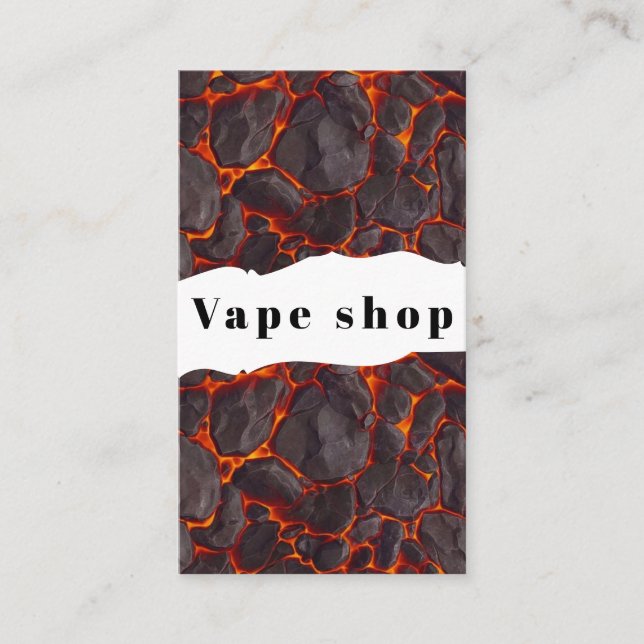 Vape Shop Zigarette Visitenkarte (Vorderseite)