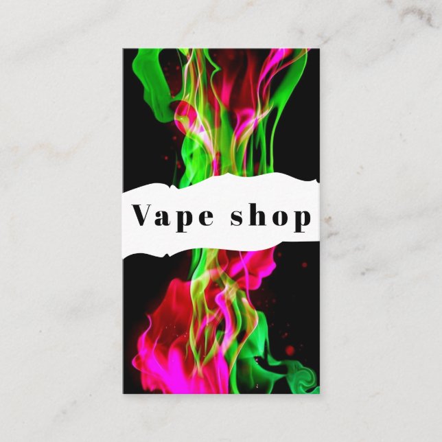 Vape Shop Zigarette Visitenkarte (Vorderseite)