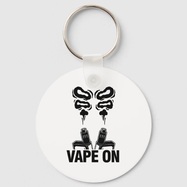 Vape | Steamer Vapen E-Cigarette Gift Schlüsselanhänger (Vorderseite)