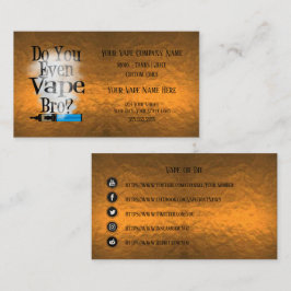 VAPE | Vape Bro Copper Business Social Media Visitenkarte