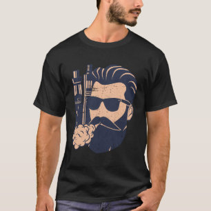 Vape Vaping Barted Man E-Zigarette T-Shirt
