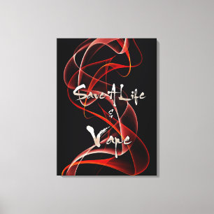 Vape zitiert Prämie eingewickelte Leinwand