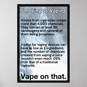 Vape zu diesem Informationspaket Poster