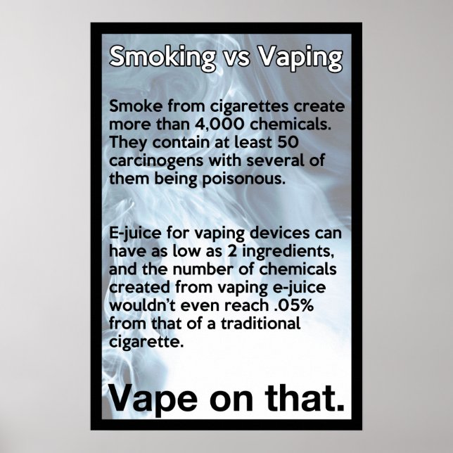 Vape zu diesem Informationspaket Poster (Vorne)