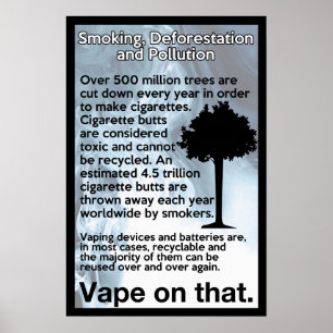 Vape zu diesem Informationspaket Poster