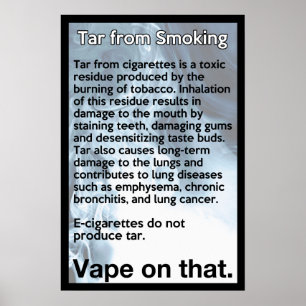 Vape zu diesem Informationspaket Poster