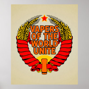 Vapers der Welt vereinigen Poster