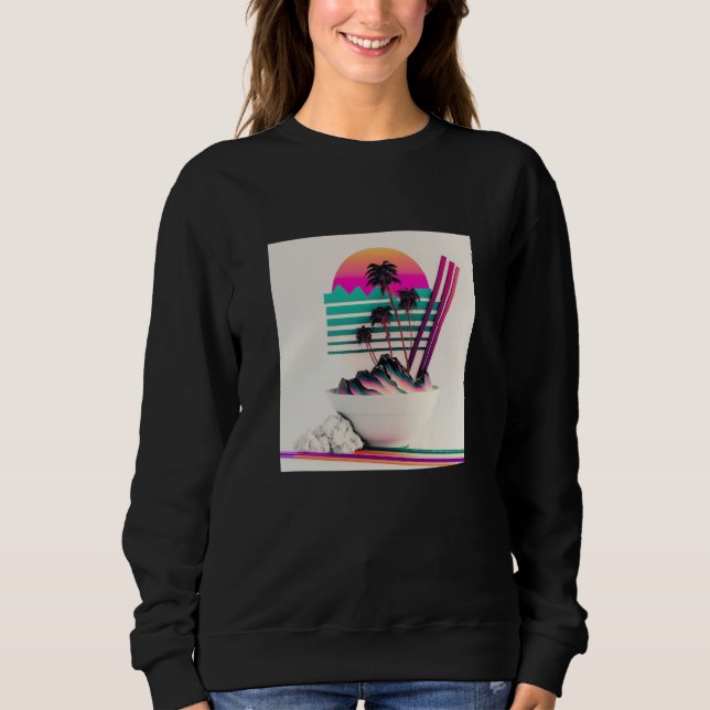 Vaperwave Aesthetic Glitch Retrowave Synthwave  1 Sweatshirt (Vorderseite)