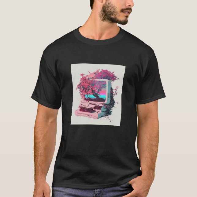 Vaperwave-Ästhetik-Glitch-Retrowave-Synthwave 3 T-Shirt (Vorderseite)