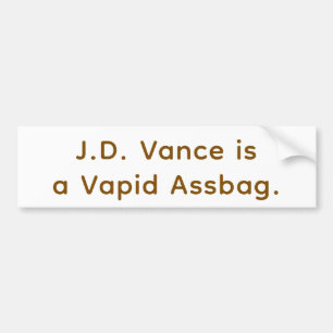Vapid Assbag Vance Hankamer Artjunkhaus Comic-Kuns Autoaufkleber