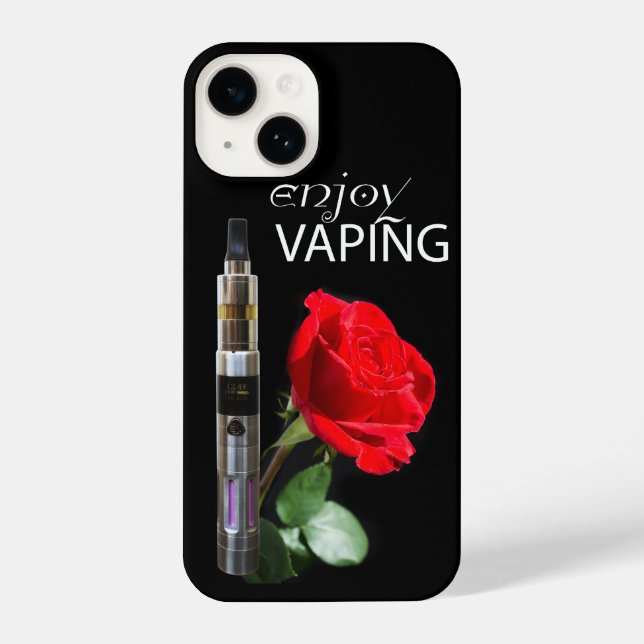 Vaping and rose flower iPhone hülle (Rückseite)