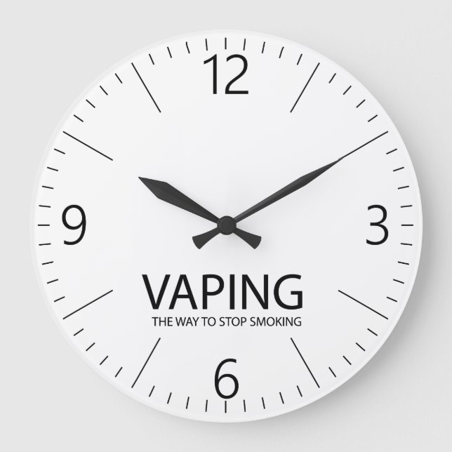 Vaping Große Wanduhr (Vorderseite)