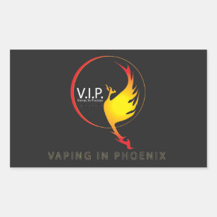 VAPING IN PHOENIX-AUFKLEBER RECHTECKIGER AUFKLEBER