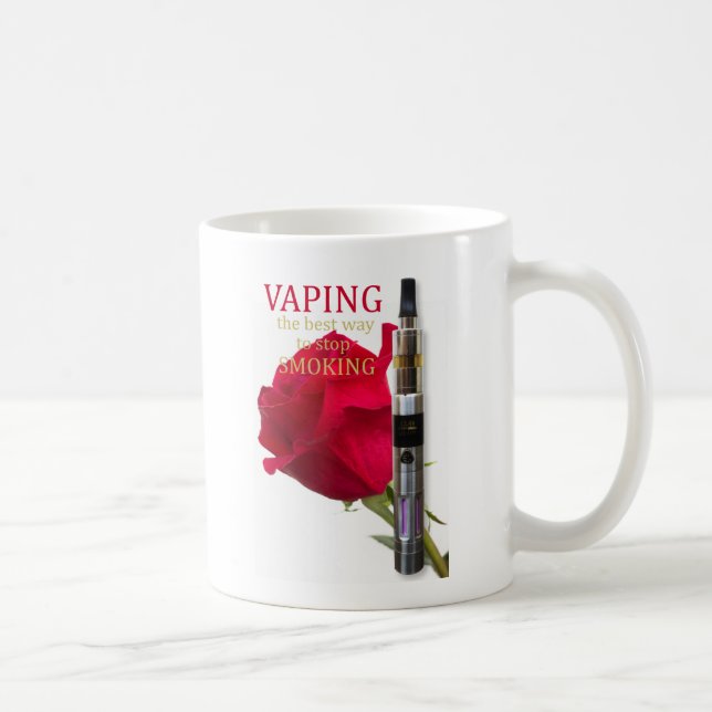 Vaping ist die beste Methode, mit dem Rauchen aufz Kaffeetasse (Rechts)