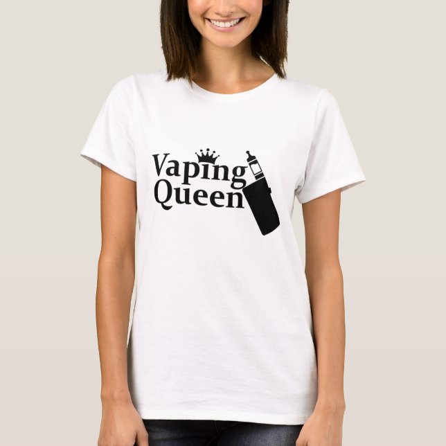 Vaping Königin T-Shirt (Vorderseite)