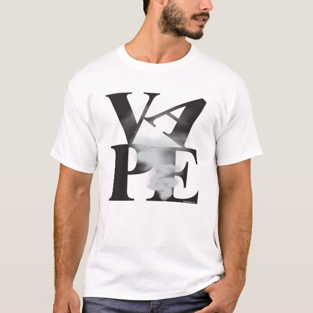 Vaping | Pop 70er Jahre Style VAPE and Cloud by Va T-Shirt (Vorderseite)
