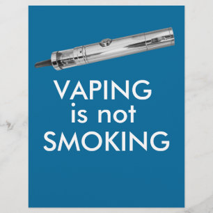 Vaping raucht nicht flyer