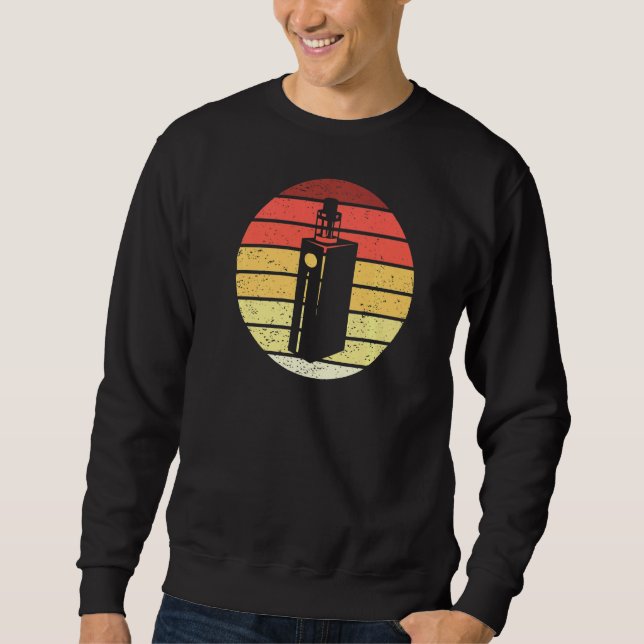 Vaping Retro Style Vintag Sweatshirt (Vorderseite)