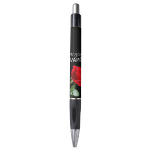 Vaping und Rose Blume Kugelschreiber