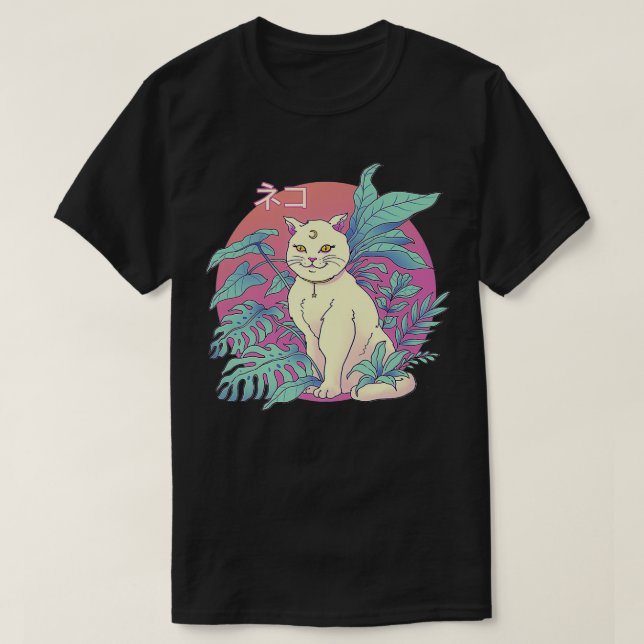 Vapor Cat Premium T-Shirt (Design vorne)