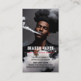 Vapor Vape Plume Rauchschwarz & Weiß Visitenkarte