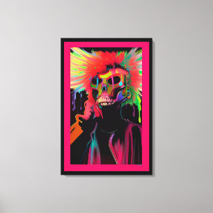 Vaporface Death Rattle Leinwanddruck