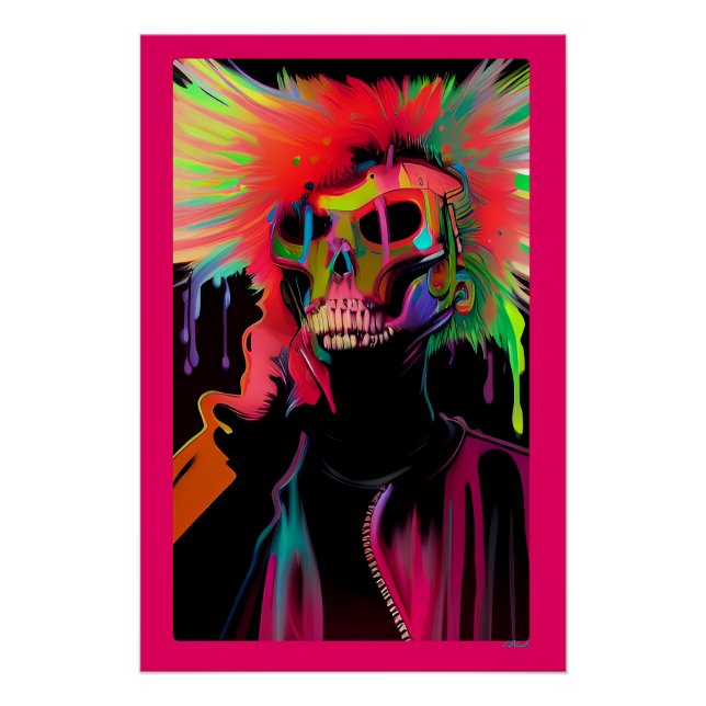 Vaporface Death Rattle Poster (Vorderseite)