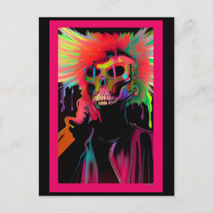 Vaporface Death Rattle Postkarte