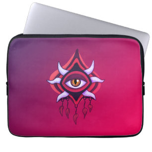 Vaporware Dämonenauge - farbenfroh gotisch Laptopschutzhülle