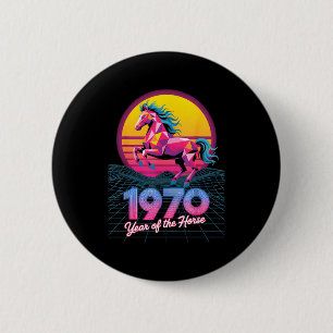 Vaporwave 2026 Jahr Pferd 1978 48. Geburtstag Fort Button