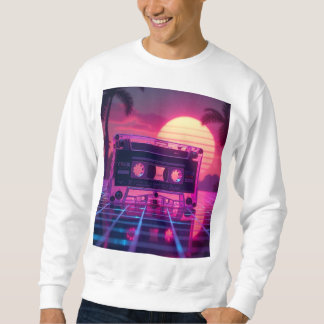 Vaporwave Aesthetic Music Design Sweatshirt