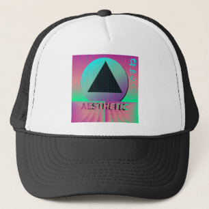 vaporwave aesthetic truckerkappe