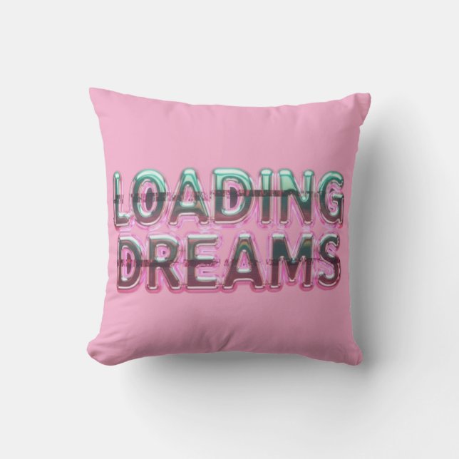 Vaporwave Aesthetics with Glitch Effect and Neon  Kissen (Vorderseite)