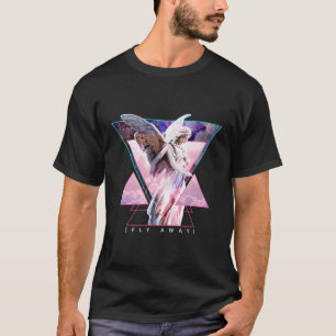 Vaporwave Angel Statue Wings Fly Away Ästhetik T-Shirt