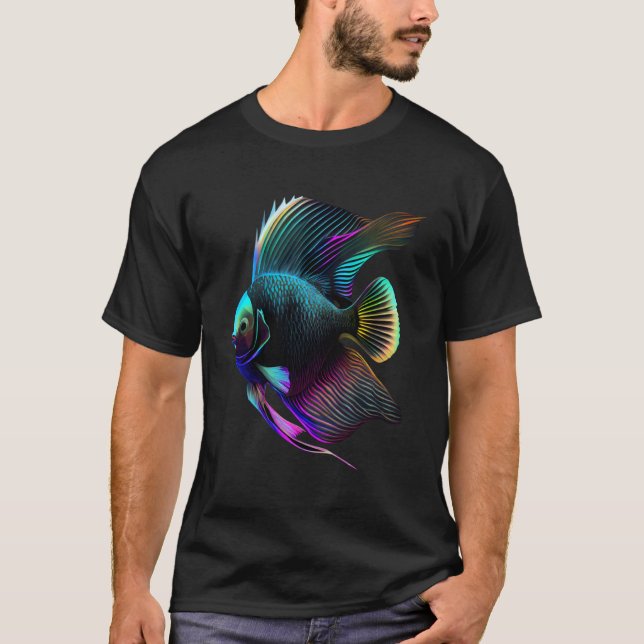 Vaporwave Angelfish T-Shirt (Vorderseite)