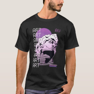 Vaporwave Art Statue Skulptur Japanisch 80er Retro T-Shirt