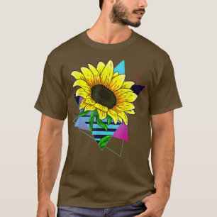 Vaporwave Art Yellow Blume Gardener Hippie Su T-Shirt