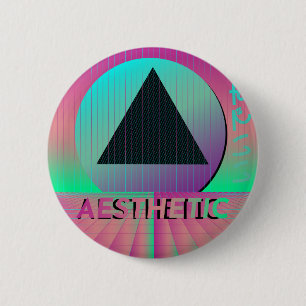Vaporwave-Ästhetik Button