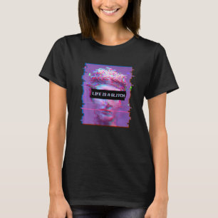 Vaporwave Ästhetik David Statue Life ist ein Glitc T-Shirt