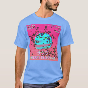 Vaporwave Ästhetik Japanisch Sakura Cherry Blossom T-Shirt