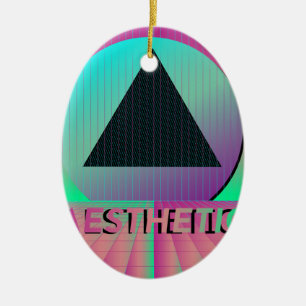 Vaporwave-Ästhetik Keramikornament