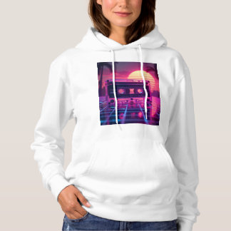 Vaporwave-Ästhetik-Musikdesign Hoodie