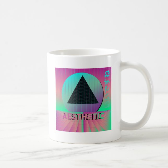 Vaporwave-Ästhetik Tasse (Rechts)