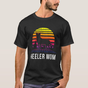 Vaporwave Ästhetische Rinderhunde Niedlich Heeler T-Shirt