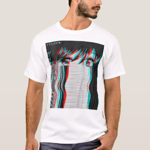 Vaporwave ästhetische Sad Anime Girl Retro Eboy Eg T-Shirt