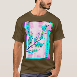 Vaporwave ästhetische Sakura Cherry Blossom Retro T-Shirt