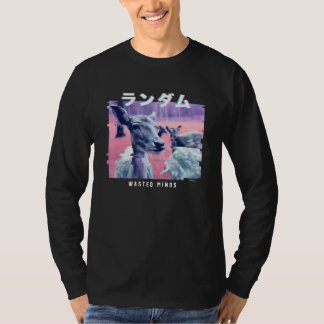 Vaporwave ästhetischer Glitch 80er Retro Deer T-Shirt